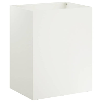 Macetero De Jardín 2 Uds. Blanco 40 X 30 X 50 Cm_2