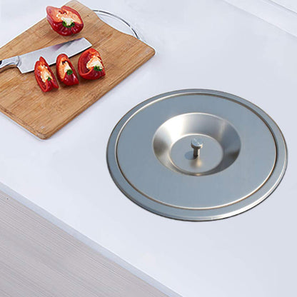 Cubo Integrable En Encimera 5l Tapa Acero Inox Negro_3