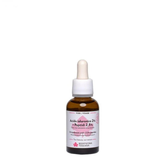 Suero Facial Ácido Hialurónico 2% + Péptidos 2.5% Biofficina Toscana 30ml_0