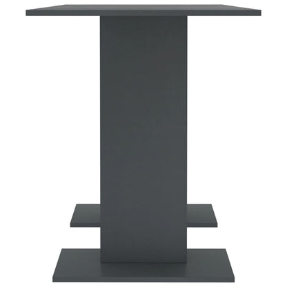 Mesa De Comedor De Madera Contrachapada Gris 110x60x75 Cm_2