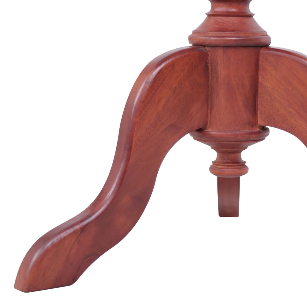 Mesa Auxiliar De Madera Maciza De Caoba Marrón 50x50x65 Cm_2