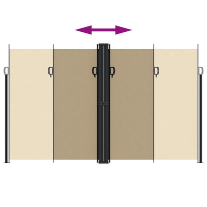 Vidaxl Toldo Lateral Retráctil Beige 200x1000 Cm_4