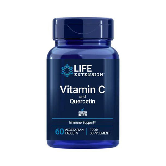 Vitamina C e Fitossomo de Quercetina, Life Extension 60 cápsulas