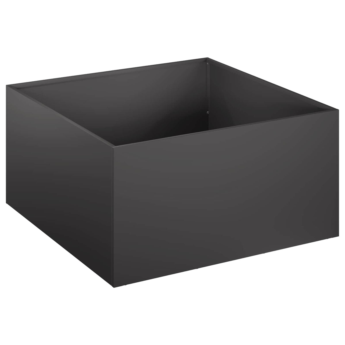 Macetero De Jardín 2 Uds. Negro 60 X 60 X 30 Cm_2
