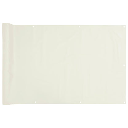 Pantalla De Privacidad De Balcón Pvc Blanco 800x75 Cm / Vetonek_0