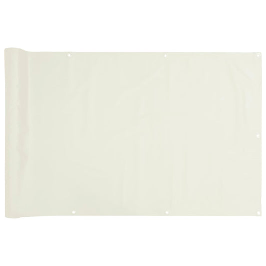 Pantalla De Privacidad De Balcón Pvc Blanco 800x75 Cm / Vetonek_0