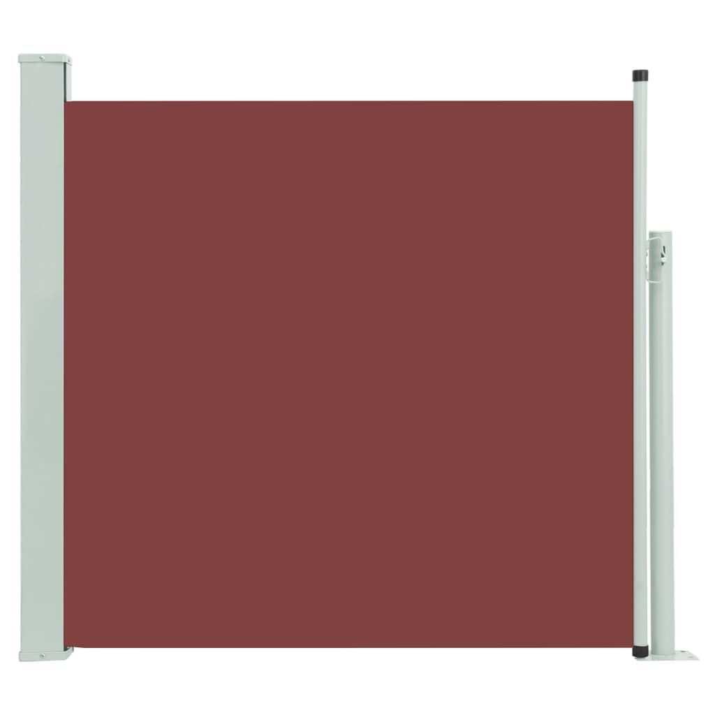 Vidaxl Toldo Lateral Retráctil De Jardín Marrón 170x300 Cm_0