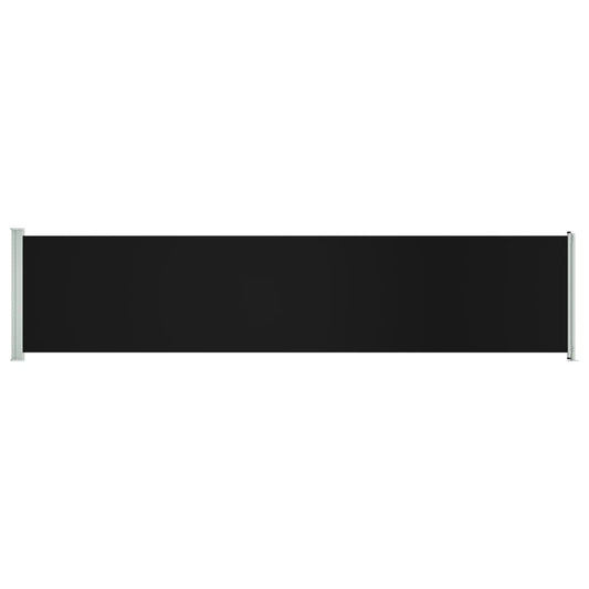 Vidaxl Toldo Lateral Retráctil Para Patio Negro 140x600 Cm_0