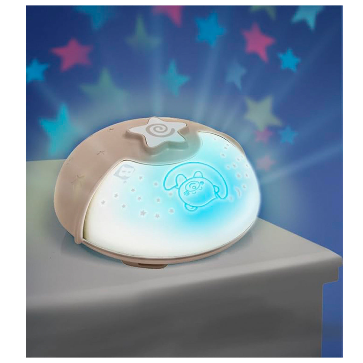 Infantino Luz Evolutiva Nocturna, Clip Para Cuna, Proyector De Estrella Y Luz De Mesa Con Melodías Y Sonidos, Gris_3