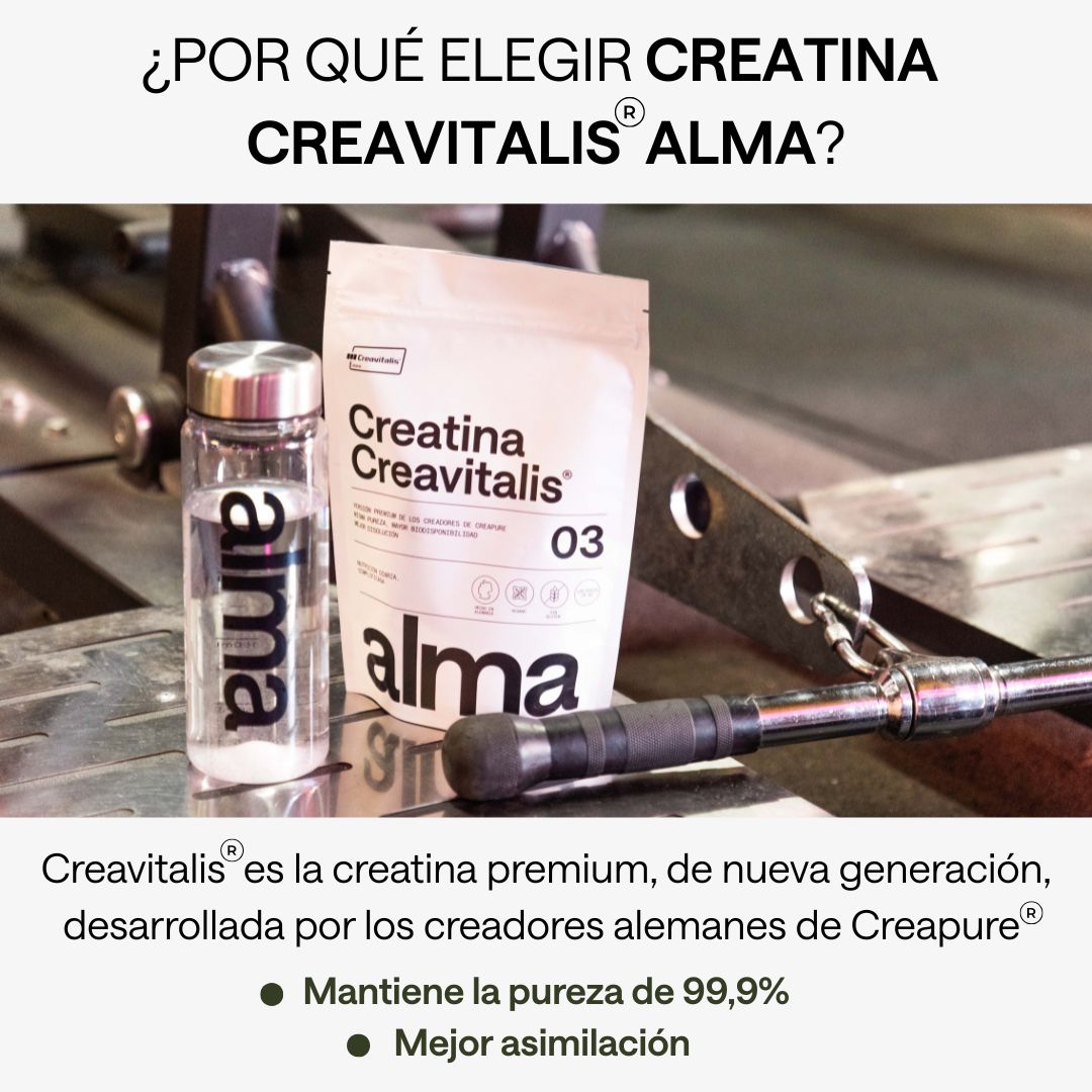 Creatina Monohidratada Creavitalis® Alma® 300 G 99,9% Pureza | Vegana, Sin Gluten Ni Lactosa | 100 Dosis_1
