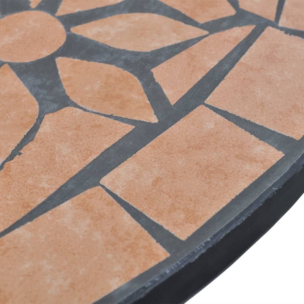 Vidaxl Set De Mesa Y Sillas De Jardín 3 Piezas Con Mosaico Terracota_4