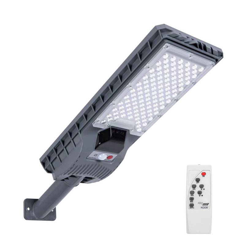 Farola Led Solar Urban S 100w + Mando A Distancia, Blanco Cálido_0