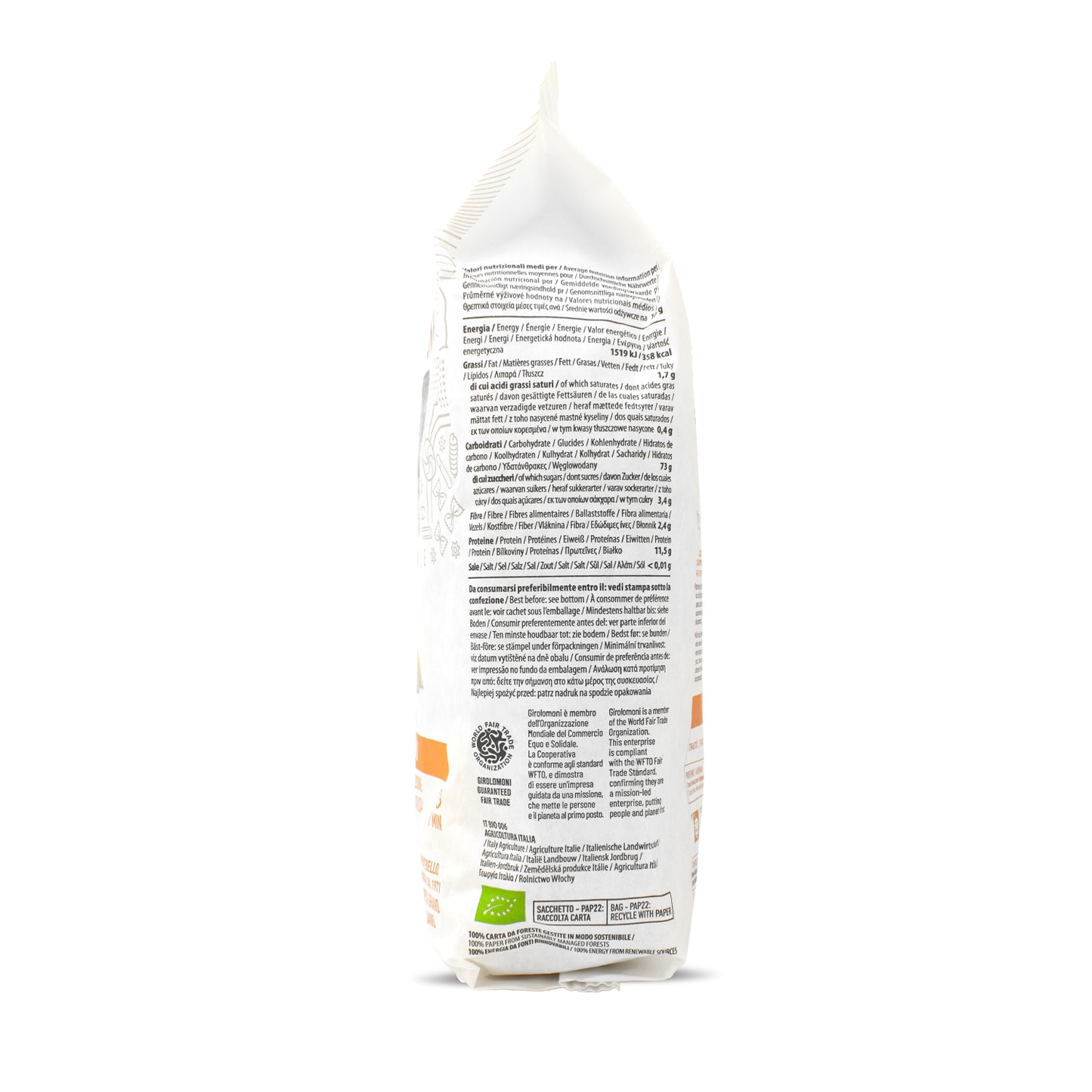 Fideos finos de trigo bio Girolomoni 500g