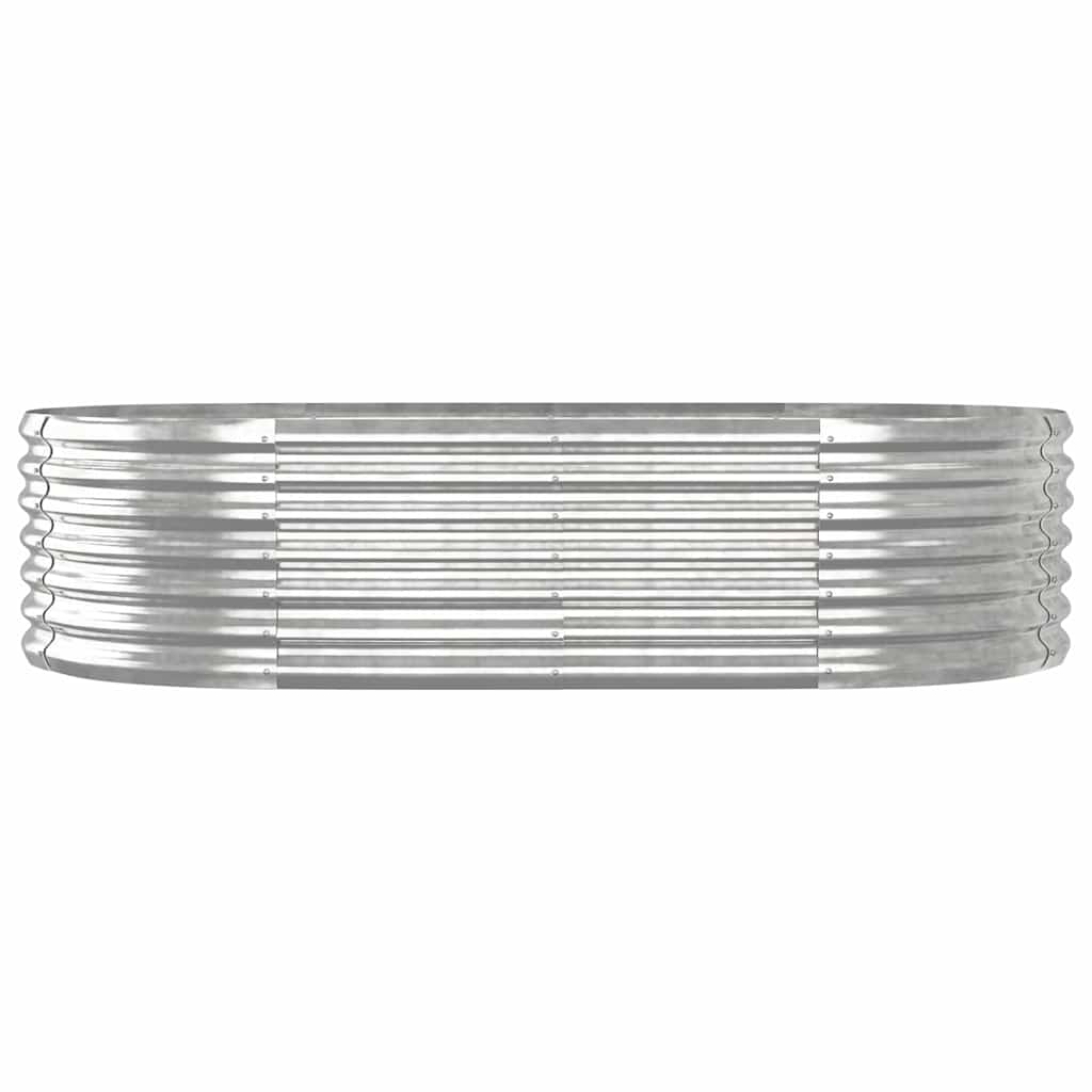 Jardinera Arriate Acero Galvanizado Plata 152x80x36 Cm_2
