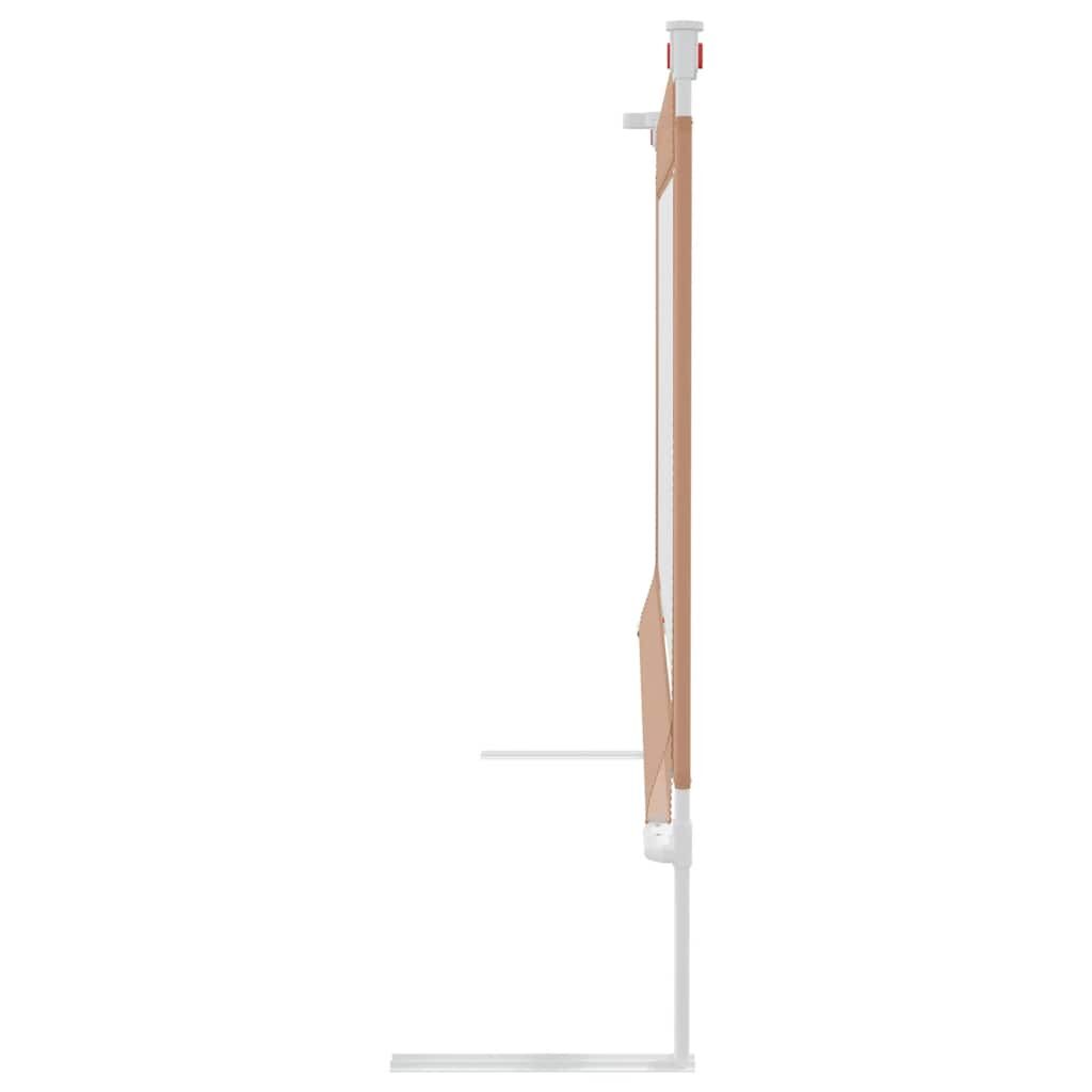 Vidaxl Barandilla De Seguridad Cama De Niño Gris Taupe Tela 120x25 Cm_3
