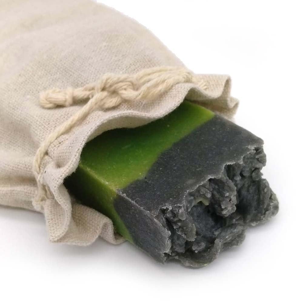 Jabón Natural Aguacate 90g En Bolsa Regalo De Yute - Hidrata Pieles Muy Secas Y Escamosas - Regenera La Piel Envejecida_0