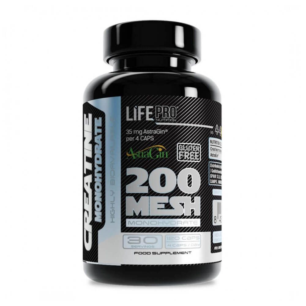 Creatina Monohidrato 200 Mesh + Astragin - 120 Cápsulas - Creatina Monohidrato - Lifepro_0
