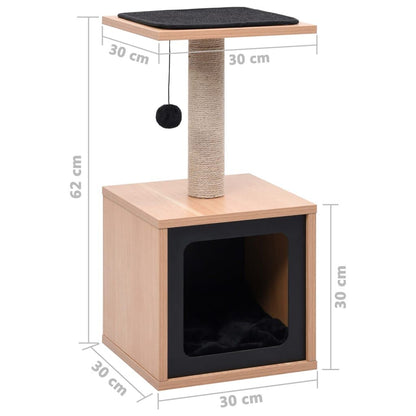 Vidaxl Rascador Para Gatos Con Alfombra Rascadora De Sisal 62 Cm_2