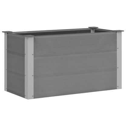 Arriate De Wpc Gris 100x50x54 Cm_0