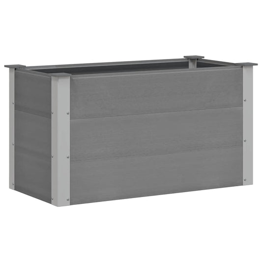 Arriate De Wpc Gris 100x50x54 Cm_0