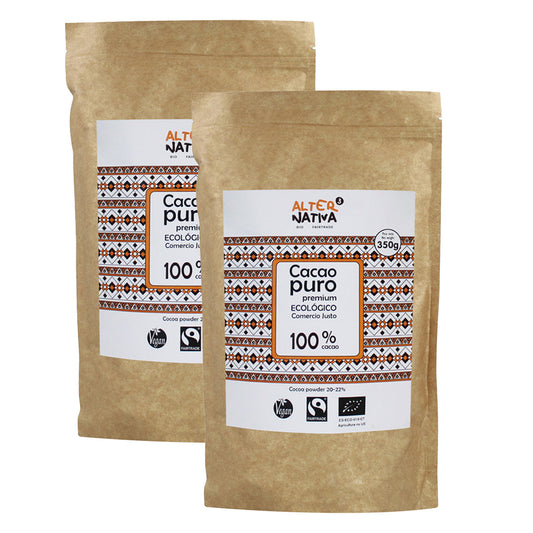 Pack 2x Cacao Puro Premium Bio Alternativa 350 g