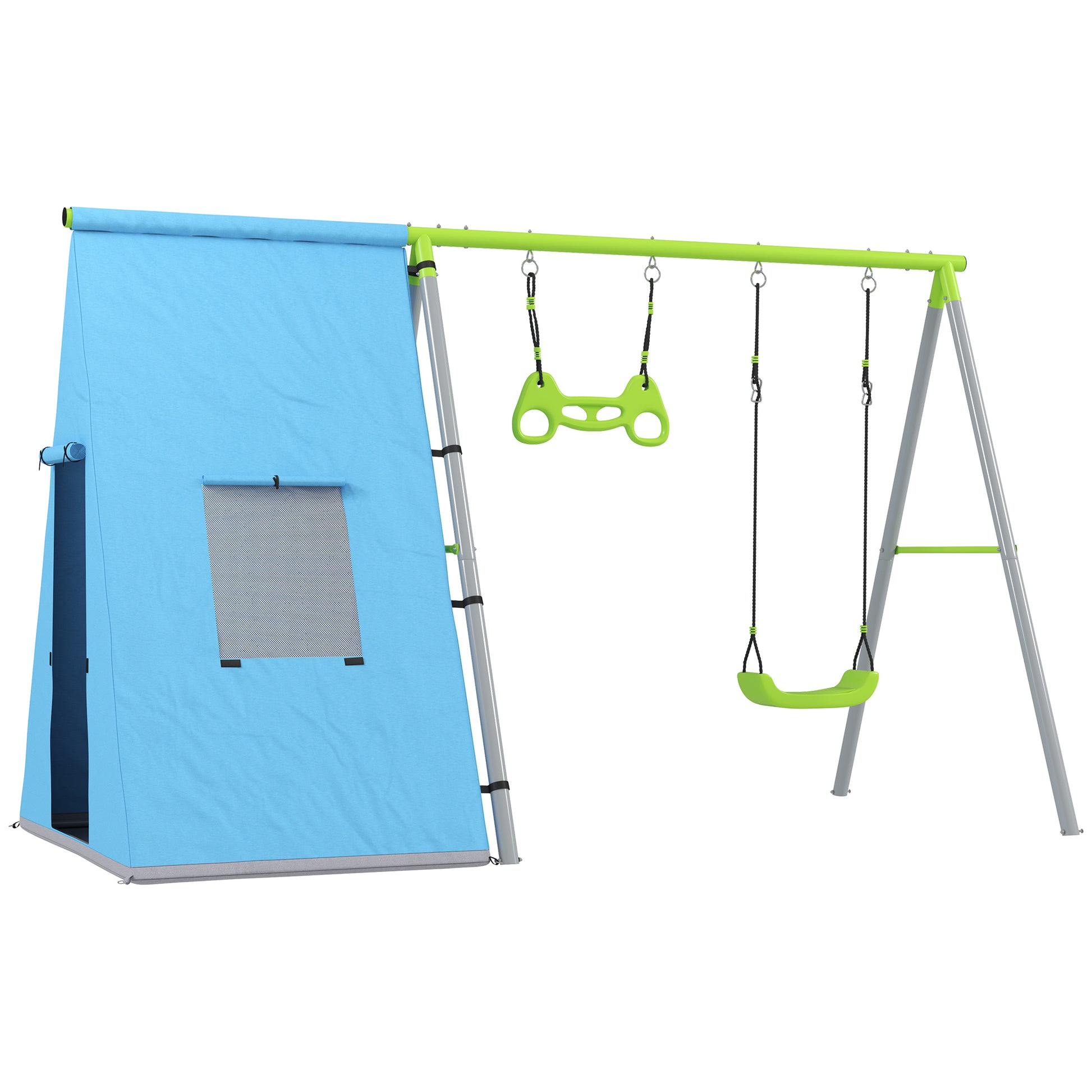 Aiyaplay Columpio Para Niños De +3 Años 3 En 1 Verde_0