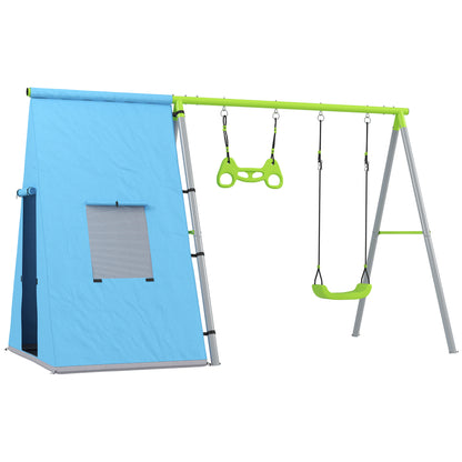 Aiyaplay Columpio Para Niños De +3 Años 3 En 1 Verde_0