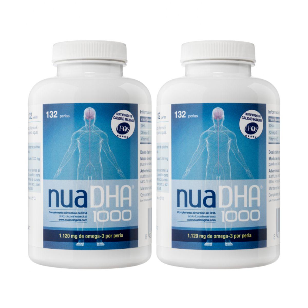 Pack 2x NuaDHA 1000 Nua Laboratories 132 pérolas