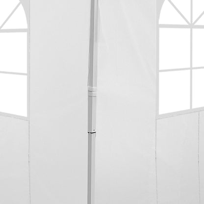 Outsunny 2 Paredes Laterales 2,95x2m Con Ventanas Para Carpa 3x3 3x6 3x9 Blanco_4