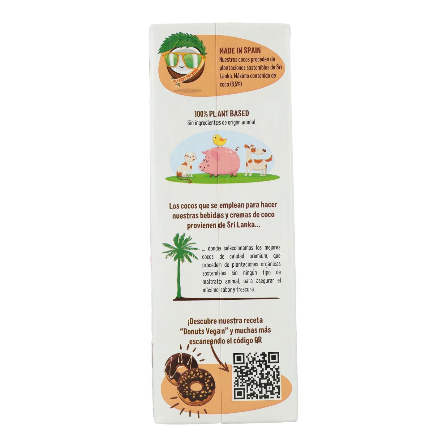 Bebida de coco com cálcio sem açúcar Ecomil 1L