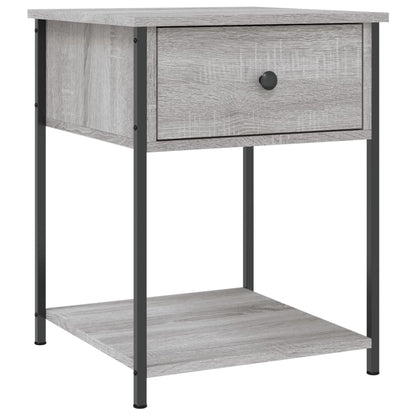 Mesita De Noche Madera De Ingeniería Gris Sonoma 44x45x58 Cm_0
