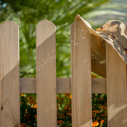 Vallas Clásica De Madera Para Jardín - Estilo Y Durabilidad 2,10x1 M / Multicolor_0
