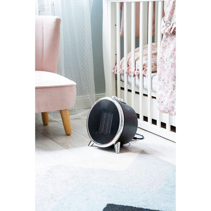 Calefactor Cerámico Led, Portátil, 2 Niveles Potencia, Termostato Automático, Diseño Moderno Adler Ad7742, Negro/plata_1