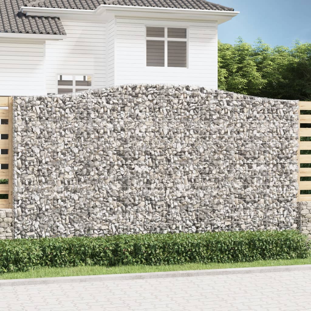 Cestas De Gaviones 3 Uds Forma De Arco Hierro 400x50x220/240 Cm_1