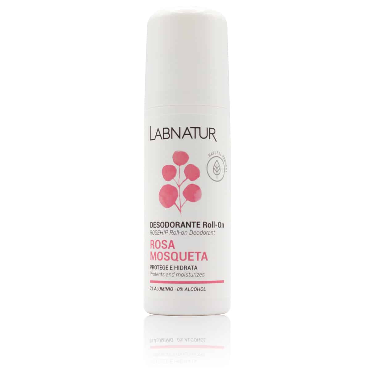 Desodorante Roll-On de Rosa Mosqueta Labnatur 75 ml | Hidrata y Regenera | Control del Mal Olor | Piel Sensible | Vegano_0