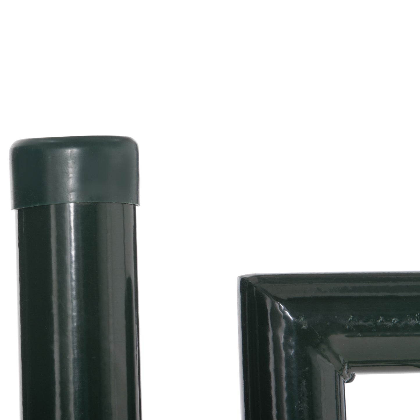 Homcom Puerta Verja De Jardín De Acero Con Cerradura Manija Y 3 Llaves 97x150 Cm_3