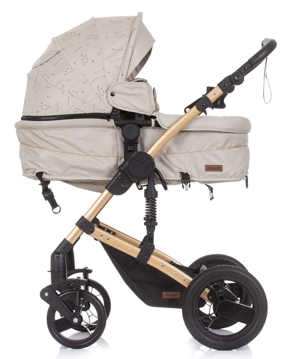 Carrito De Bebé Camea Trío Convertible Con Bolso Sand_1
