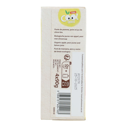 Embalagem de 4 saquetas Vitabio Cool Fruits Maçã e Pêra 90 g