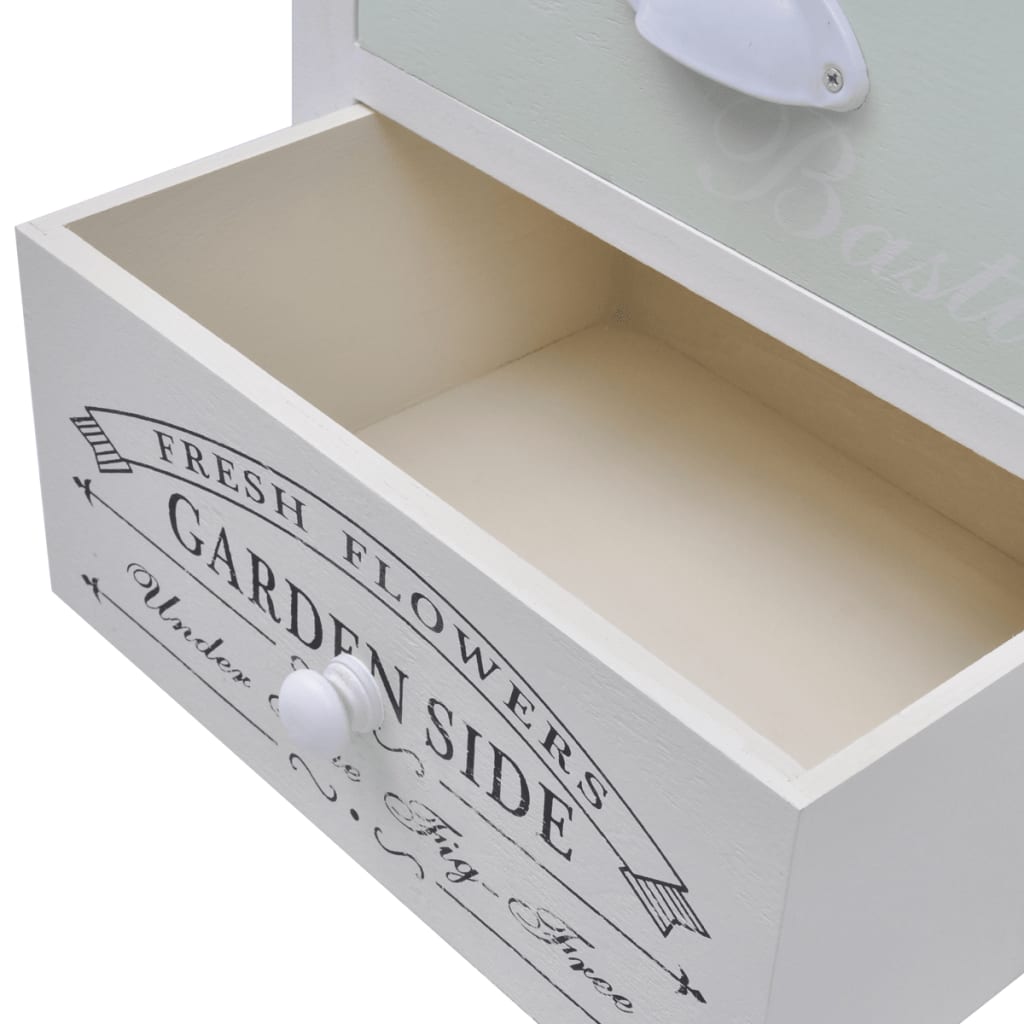 Mesita De Noche De Estilo Francés De Madera_4
