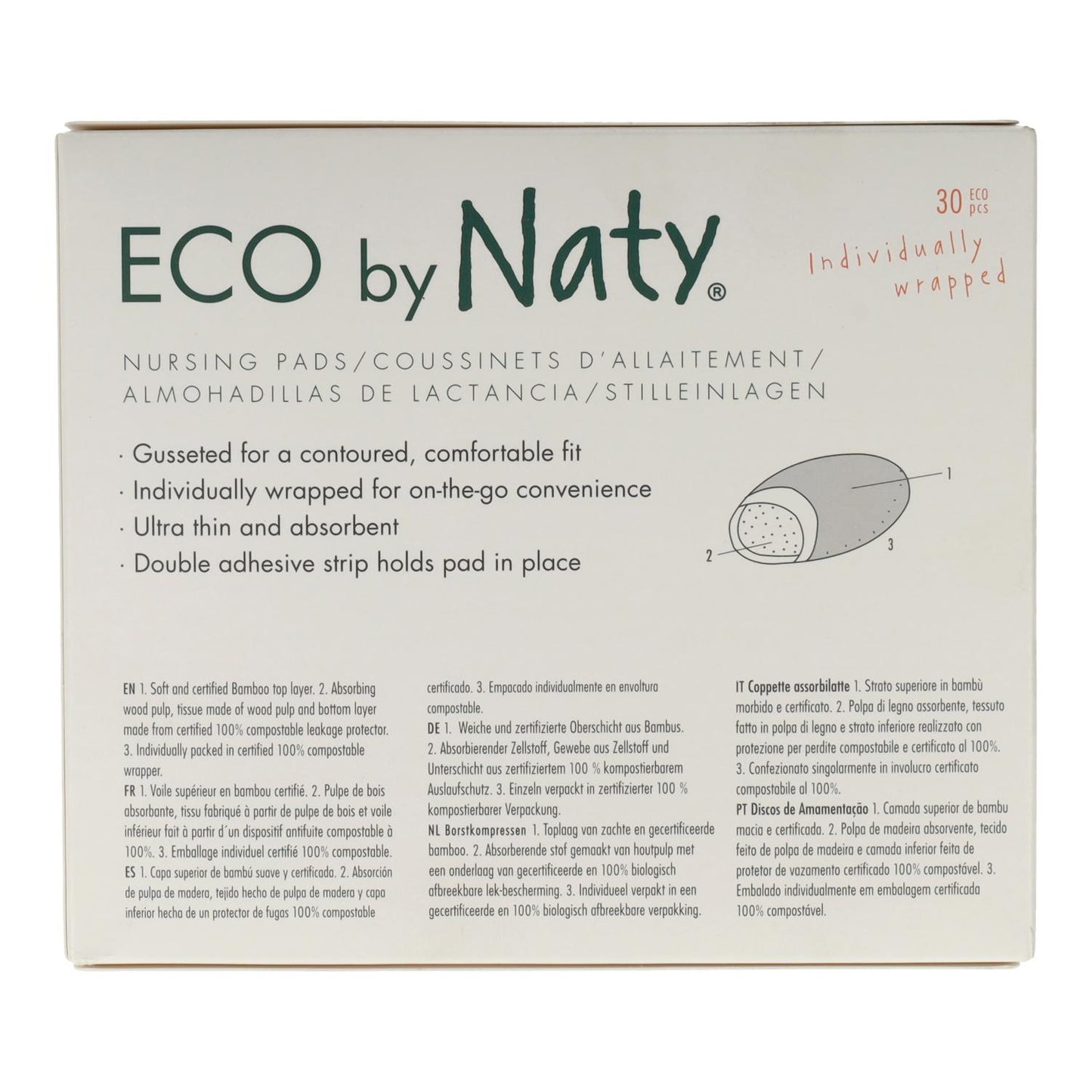Discos de amamentação Naty 30 unidades