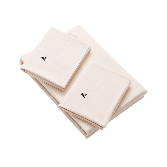 Set Sábanas Ocre (encimera 270x280cm + 2 Fundas De Almohada  50x105cm) 100% Algodón Scalpers Home