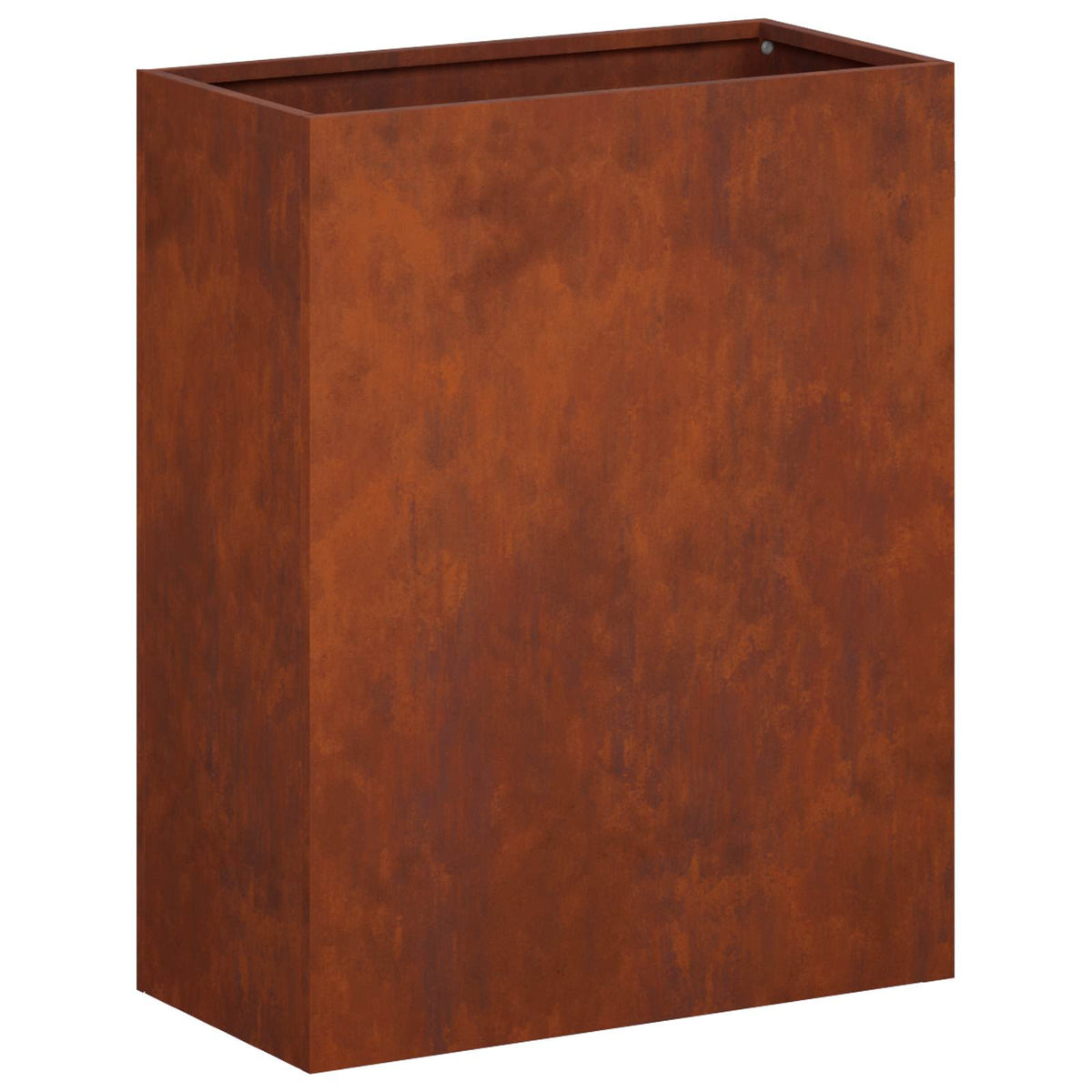 Macetero De Jardín Oxidado 40 X 20 X 50 Cm Acero Oxidado_0