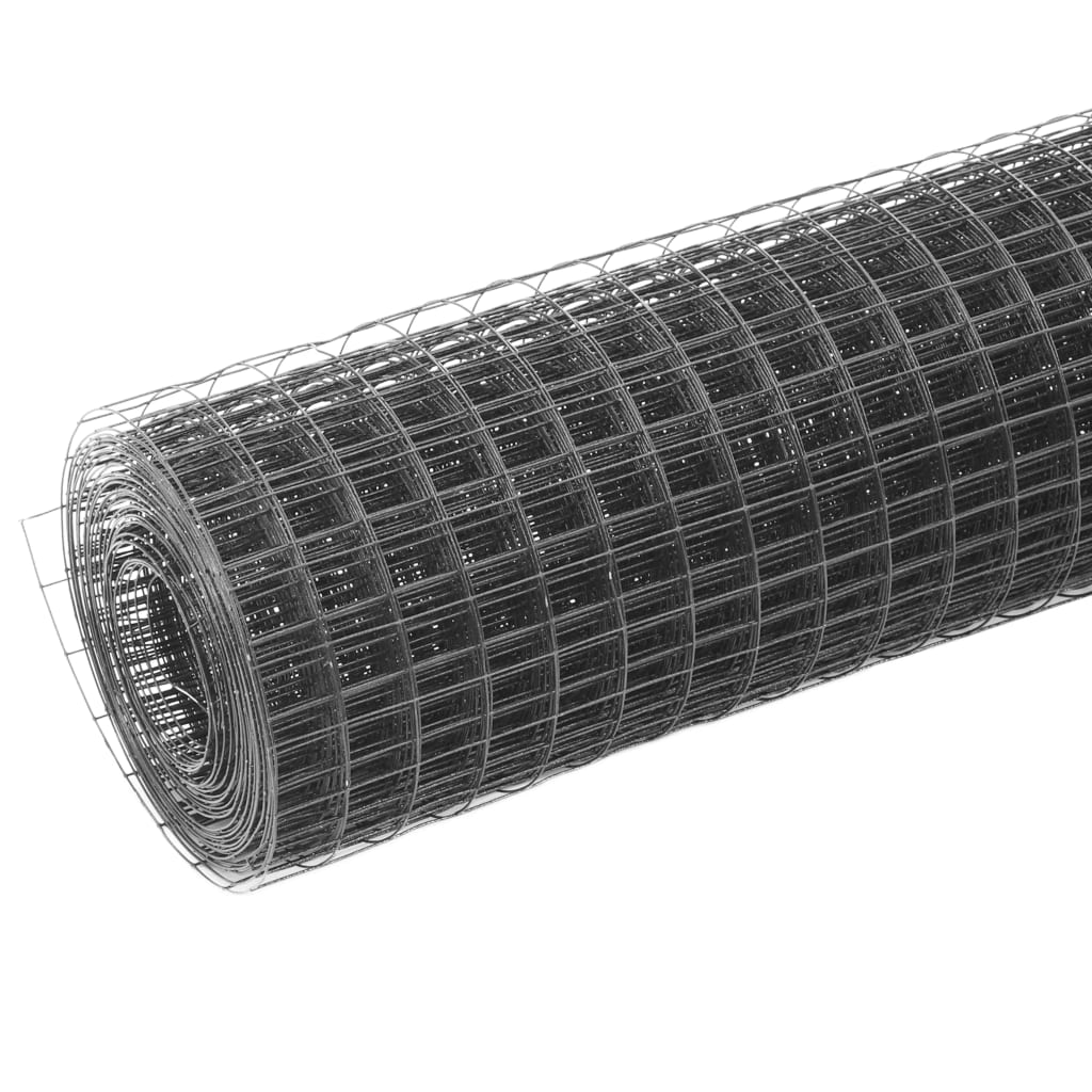 Alambrada De Gallinero Acero Revestimiento Pvc Gris 25x1,5 M / Vetonek_2