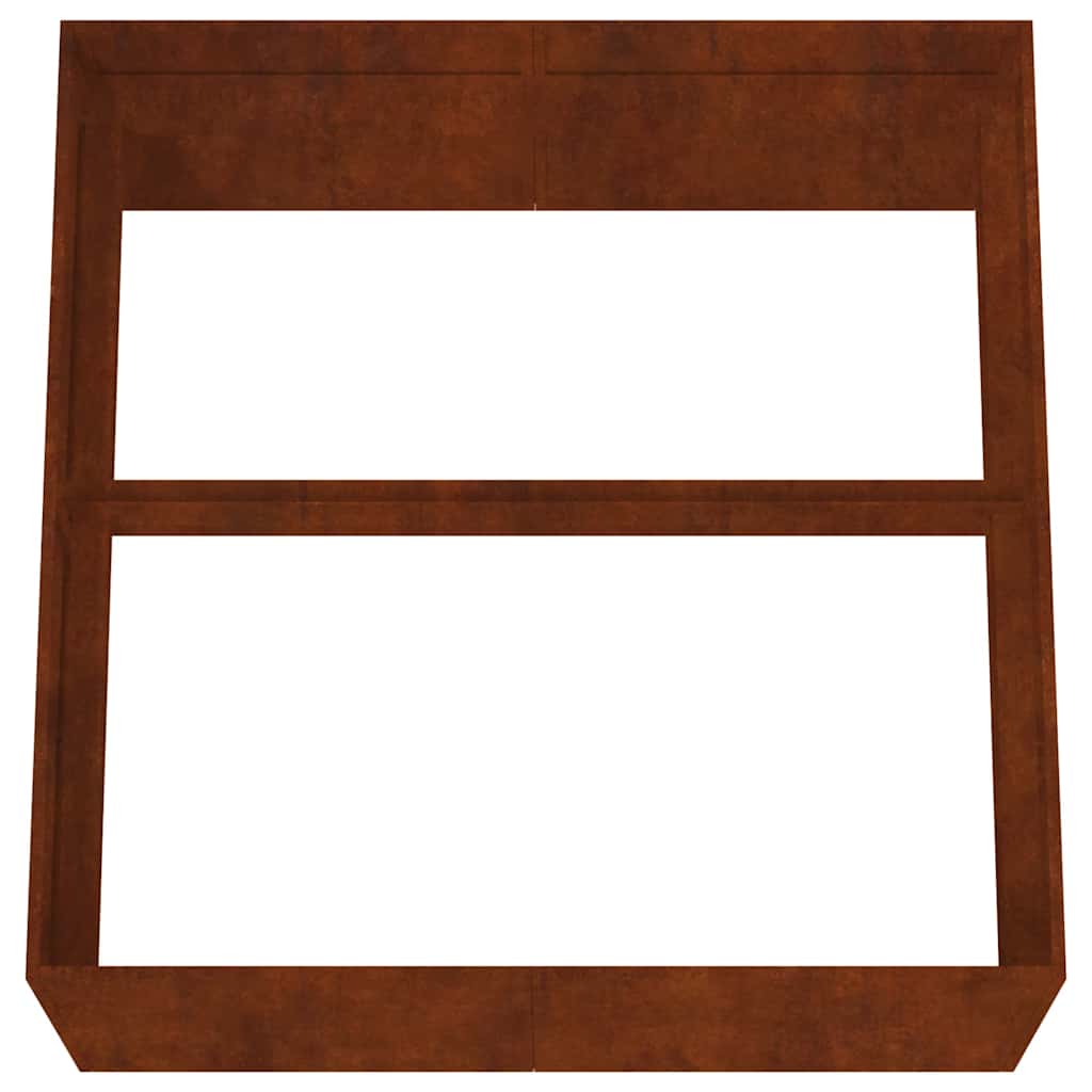 Jardinera De Acero Corten 80x80x40 Cm_4