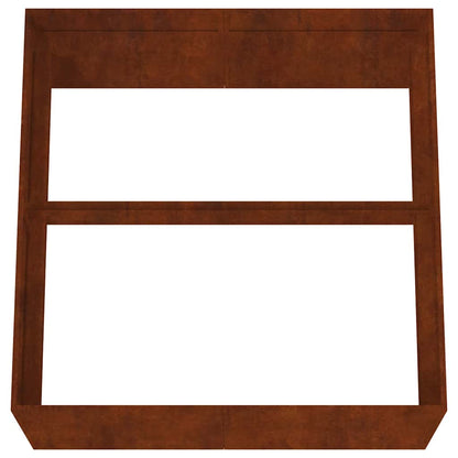 Jardinera De Acero Corten 80x80x40 Cm_4