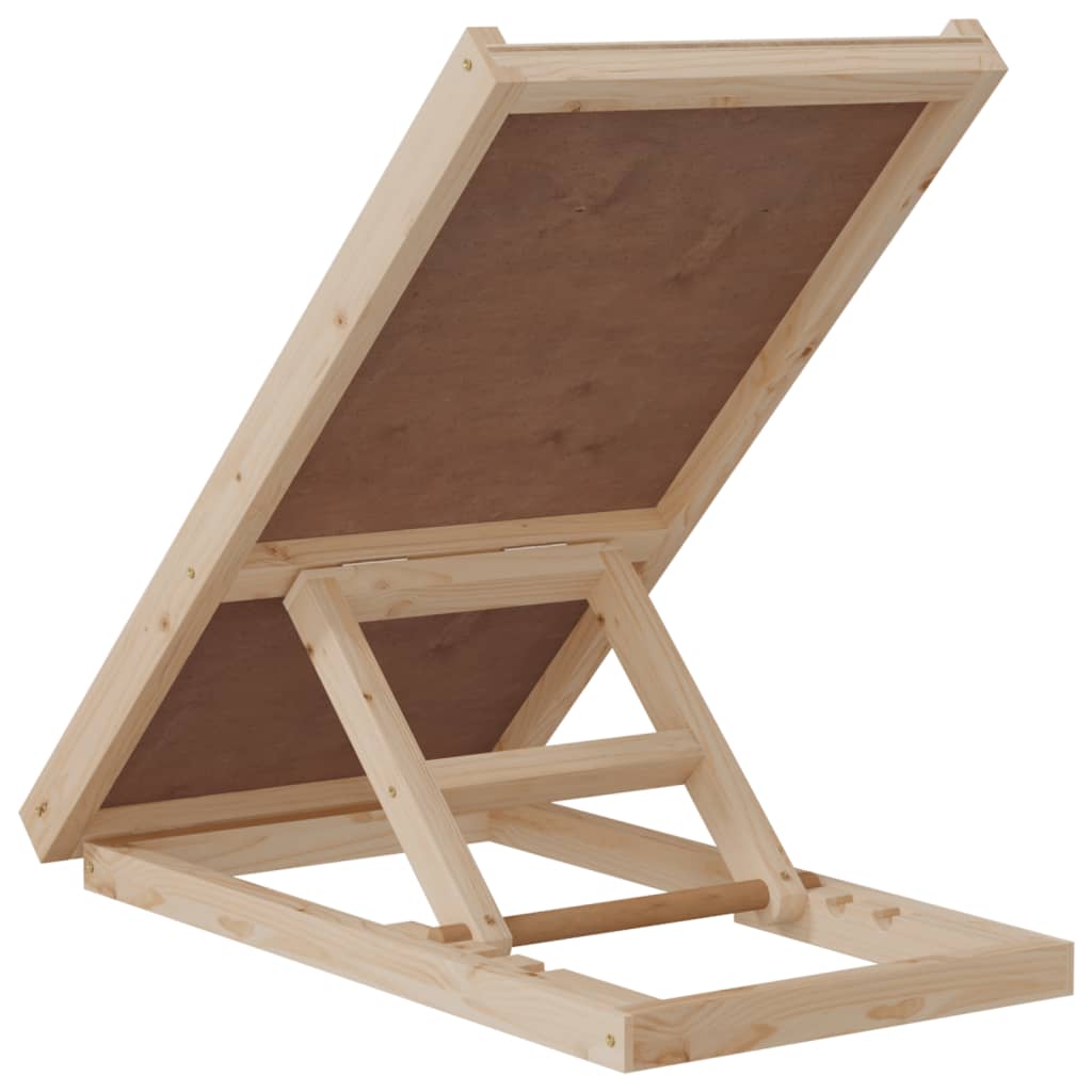 Rampa Para Perros Madera Maciza De Abeto Gris 70x35 Cm_4