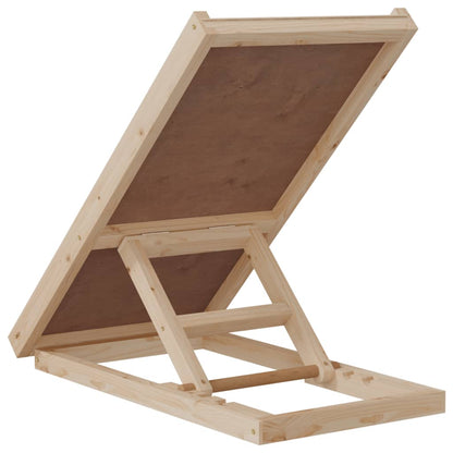 Rampa Para Perros Madera Maciza De Abeto Gris 70x35 Cm_4