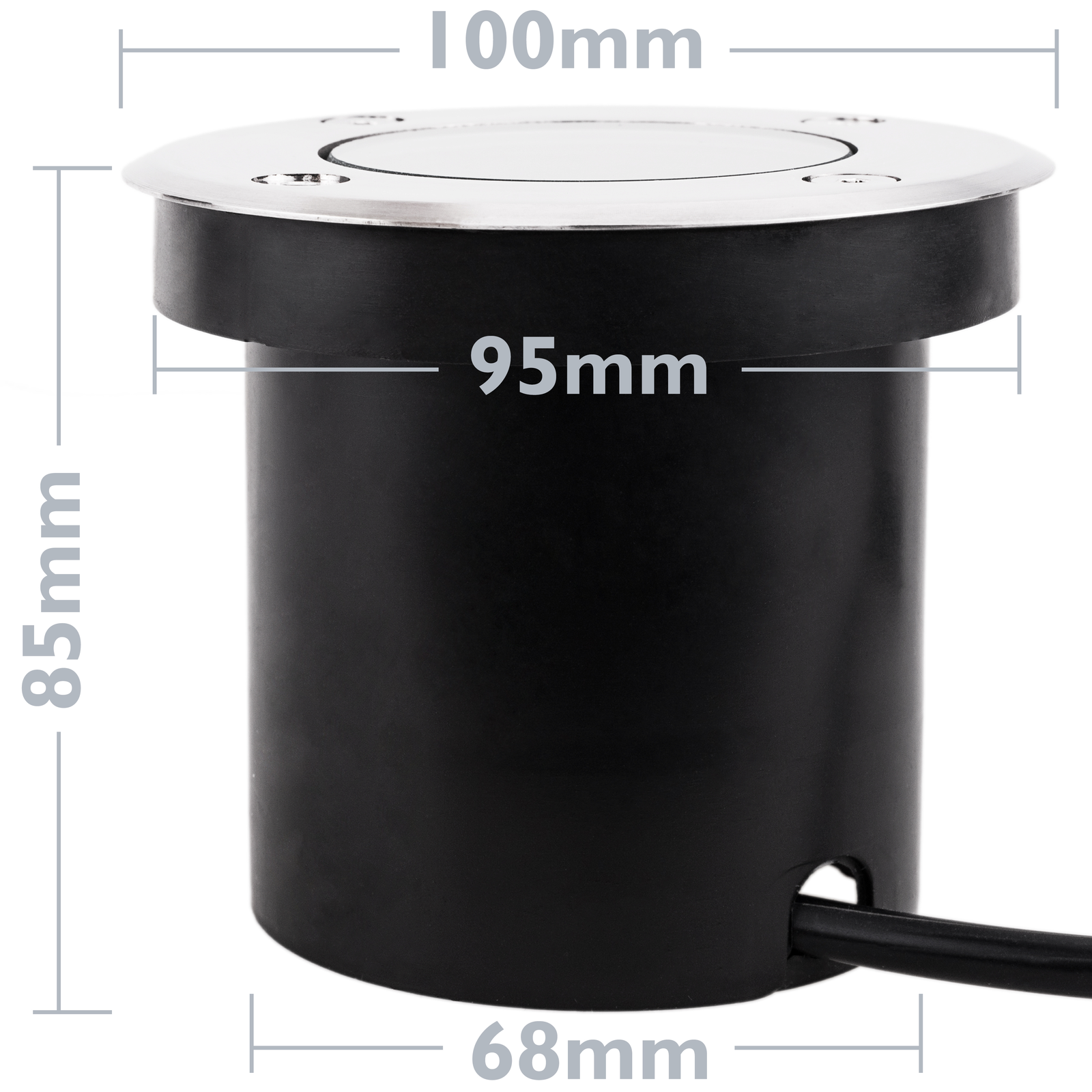 Foco Led De Suelo De 6w 120mm Con Luz De Color Azul_1