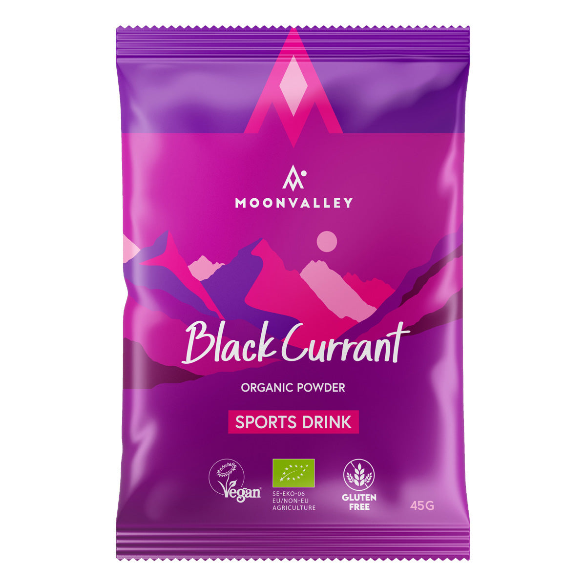 Bebida Deportiva Polvo Con grosellas Negras Bio Moonvalley 45g