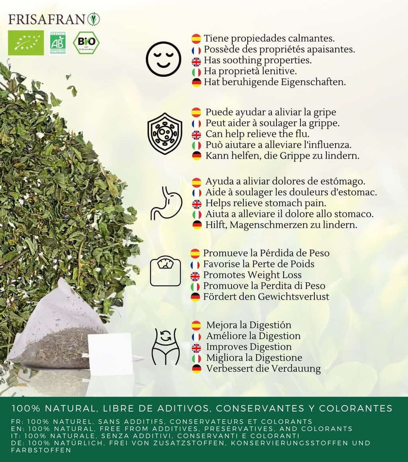 Infusión De Poleo Menta En Pirámides Ecológica | Frisafran 60 Uds_3